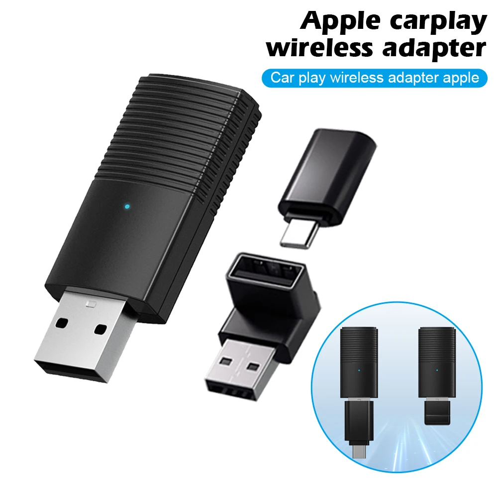 Wireless CarPlay Adapter for iPhone Slim Edition Stable Connection for Converting Factory Wired to Wireless CarPlay Dongle Cars