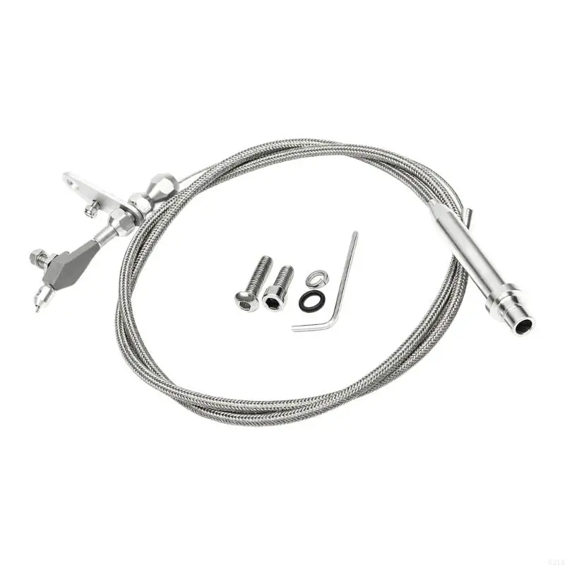 Vehicle Service Cable Transmission Replacement Cable with Metal End Fittings, Outer Sleeve and Garage Repair Hardware Use