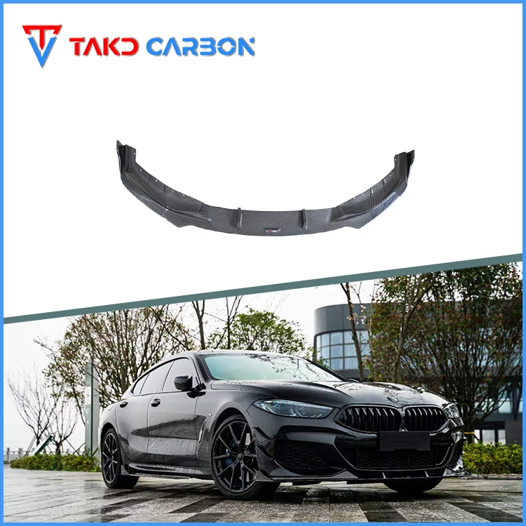 TAKD Carbon Factory Direct Hot Sale Dry Carbon Fiber Front Lip For BMW 8 Series G14/G15 2019-2023