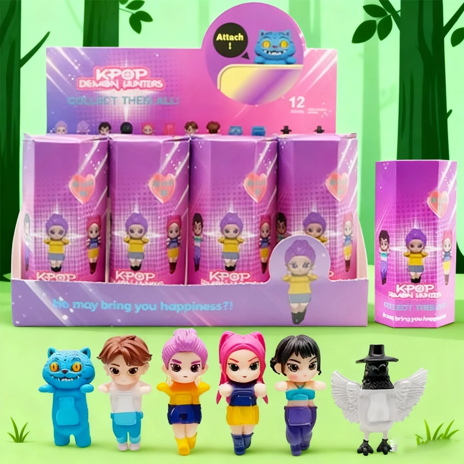 متوفر في المخزون صندوق Kpop Demon Hunters Devil Blind Box، Saja Collect Anime Figure Kid Party Cosplay Gaming Cartoon Decor هدية عيد الميلاد.