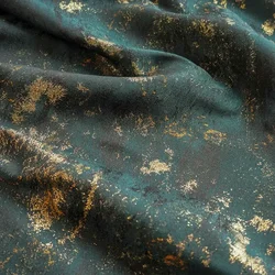 Gilded Heavy Industry Contrast Color Jacquard Fabric Retro Classic Women's Dress Coat Diy Sewing Fabric