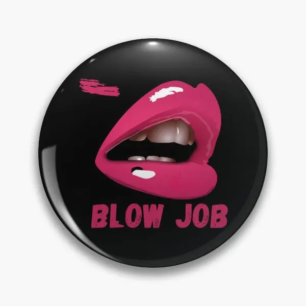 Blow Job Queens Red Lipstick  Soft Button Pin Jewelry Badge Funny Lover Fashion Cartoon Gift Clothes Creative Lapel Pin Women