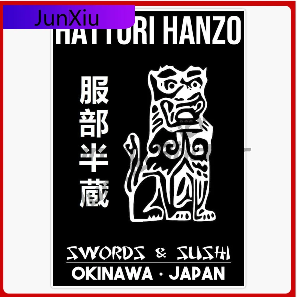

Kill Bill Hattori Hanzo Swords And Sushi Vinyl Waterproof Sticker Decal Car Laptop Wall Window Bumper Sticker Funny Decoration