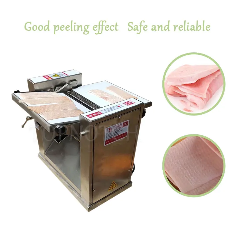 

Pig Skin Peel Peeling Remove Removing Machine Stainless Steel Electric Pork Skin Cutting Peeling Machine