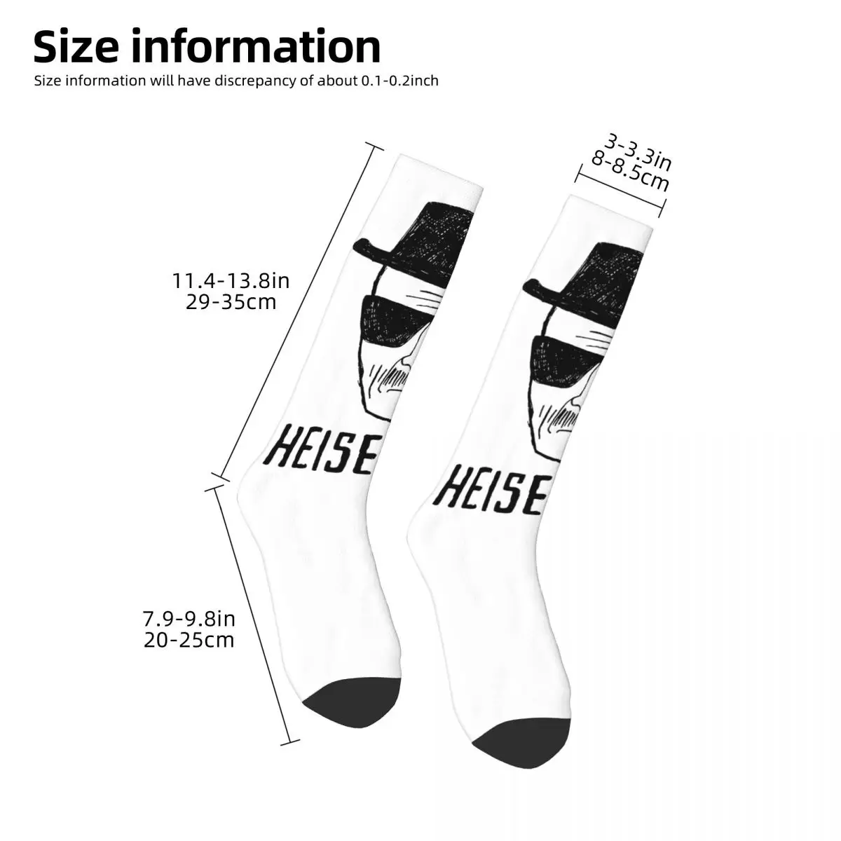 Breaking Bad Heisenberg Drawing Classic Good breathability Adult Stockings Funny Novelty premium Cute style