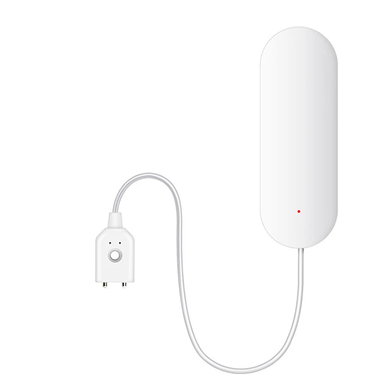 WiFi Water Sensor Water Leak Flood Alarm Sensor with APP Free Remote Monitoring, Detection Line, Water Leak Detector for Kitchen