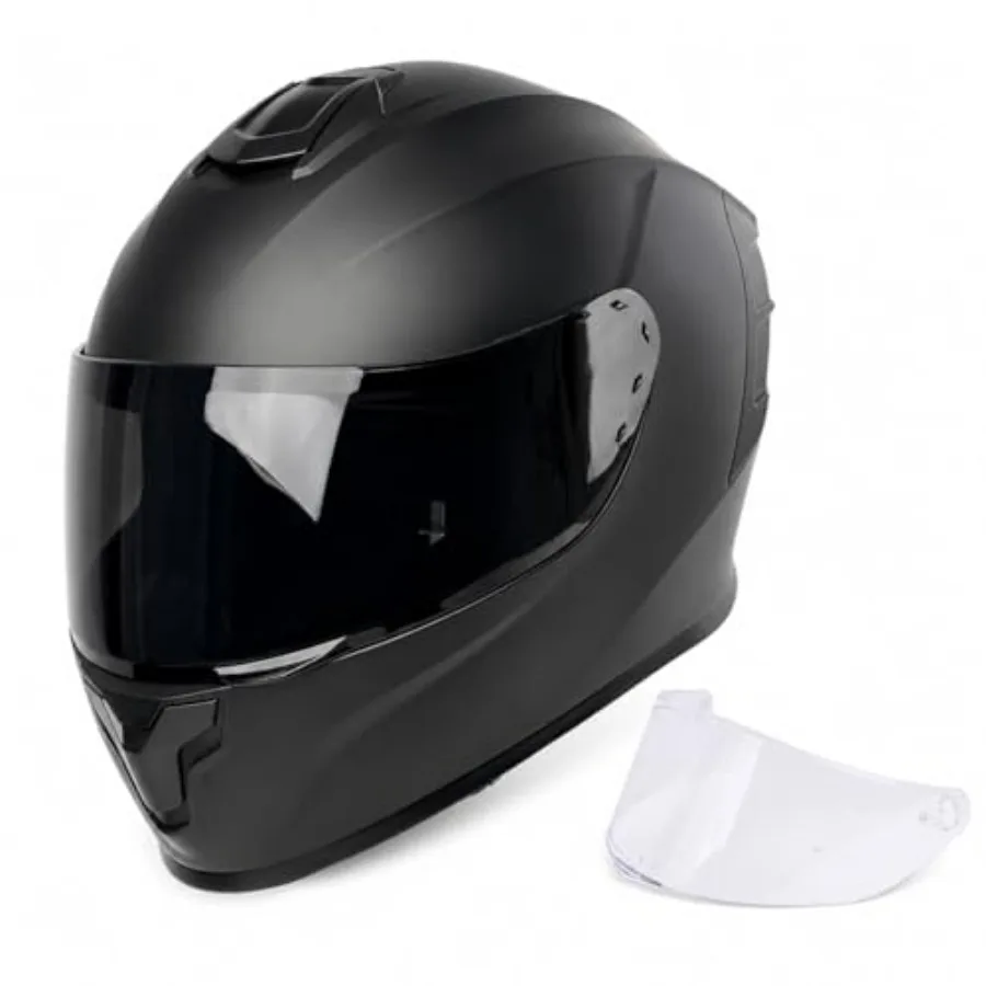 

Full Face Motorcycle Helmet for Adults Men and Women DOT Approved Motorbike Street Bike Racing Helmets with Tinted and Clear Vi