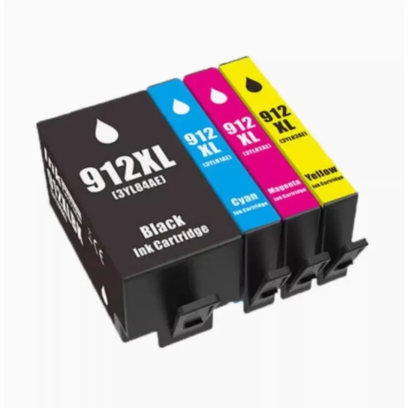 4pcs 912xl 912 Ink cartridge Compatible for hp OfficeJet 8010 8012 8013 8014 8015 8017 8018 Printer Ink Cartridge hp912XL