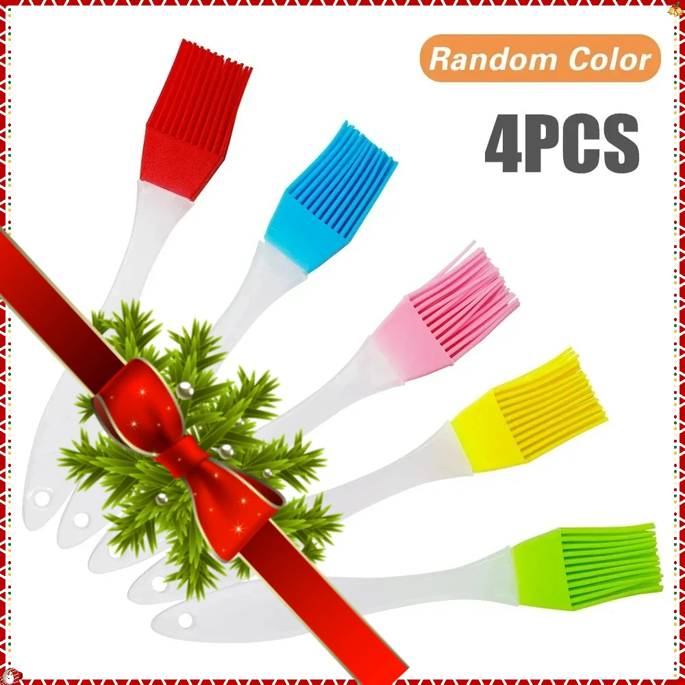

4/1 шт. силиконовая кисть для барбекю, гриль для кондитерских изделий, масляная кисть для хлеба, сплит-тип, устойчивый к высоким температурам инструмент для выпечки торта для барбекю, формы для выпечки
