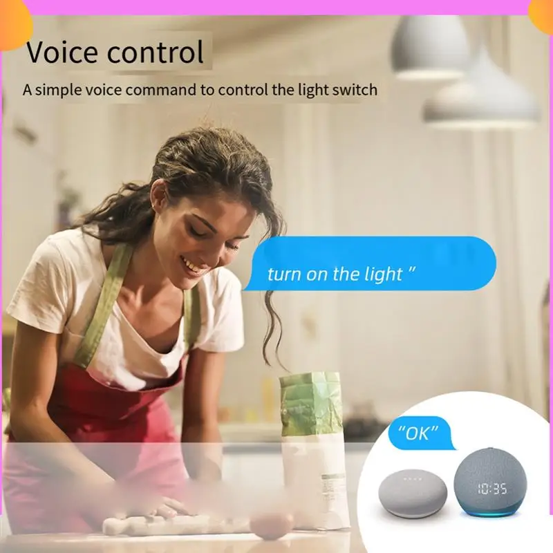 

A23P Tuya Smart Wi-Fi Выключатель света Управление 4-позиционным мини-выключателем управляемым Яндексном Alexa Google Home Легкая установка
