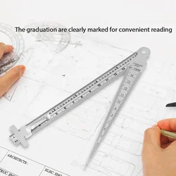 Depth Gauge Feeler Gauge Stainless Steel Welding Taper Gap Gauge Depth Ruler Hole Inspection Tool Taper Gauge Hole Size Gage