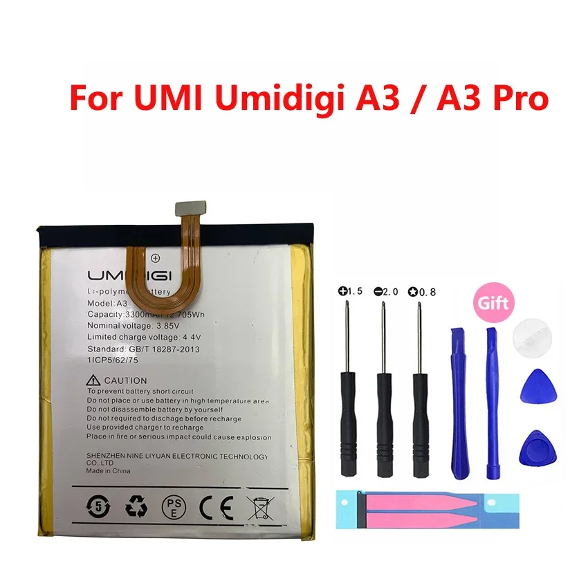 For UMI Umidigi Battery A1 A3 A5 One S2 F1 Play F2 S3 Super Touch Z Z2 Pro Max Lite Phone High Quality Replacement Batteria