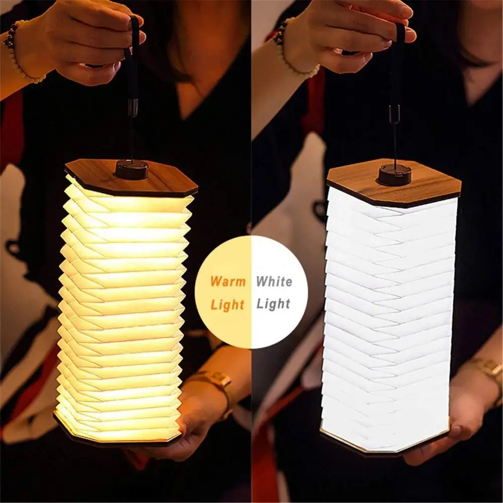 Lampada da libro pieghevole portatile con striscia staccabile Lampada da tavolo a LED ruotata di 360 gradi Luce soffusa resistente allo strappo