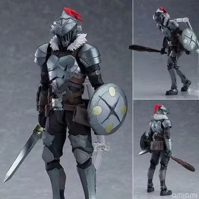 Figma 424 1042 Model Goblin Slayer Interchangeable Face Action Figures Anime Collectible Desktop Ornament For Anime Collectors