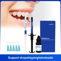 Kit de adhesivo de ortodoncia Dental, pegamento de curado ligero, soportes de cerámica y Metal, herramientas de odontología de unión Invisible, Material de dentista