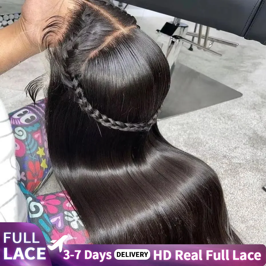 

Ультратонкий прозрачный парик фронта шнурка, бразильские прямые человеческие волосы, бесклеевые, полная кожа головы, настоящий полный парик шнурка