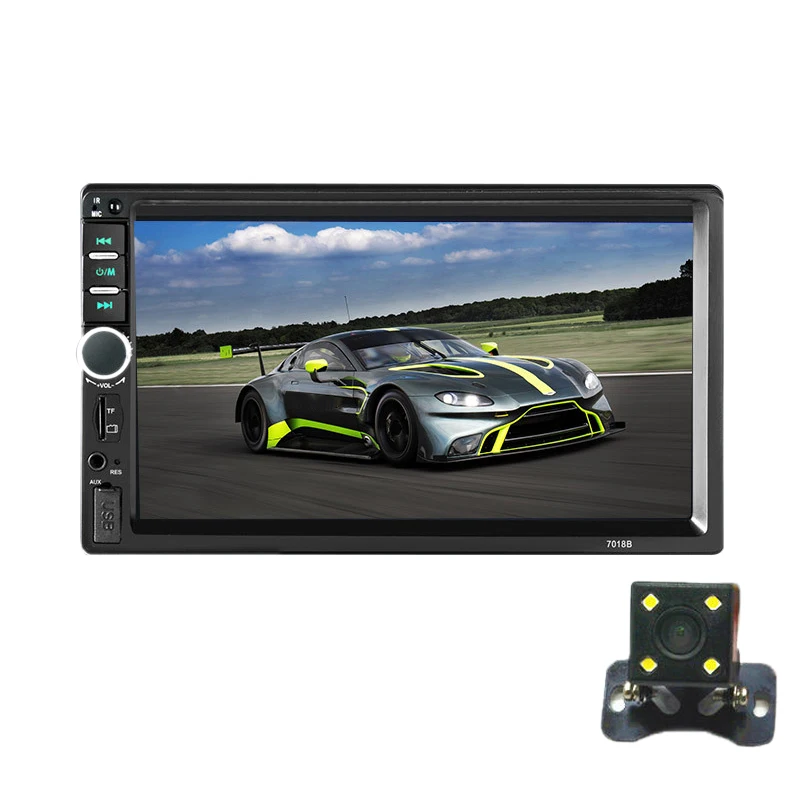 

2 Din Car MP5 Player Bluetooth 7 Inch LCD Press Screen Multimedia Car Radio Support Rear View Camera 7018B