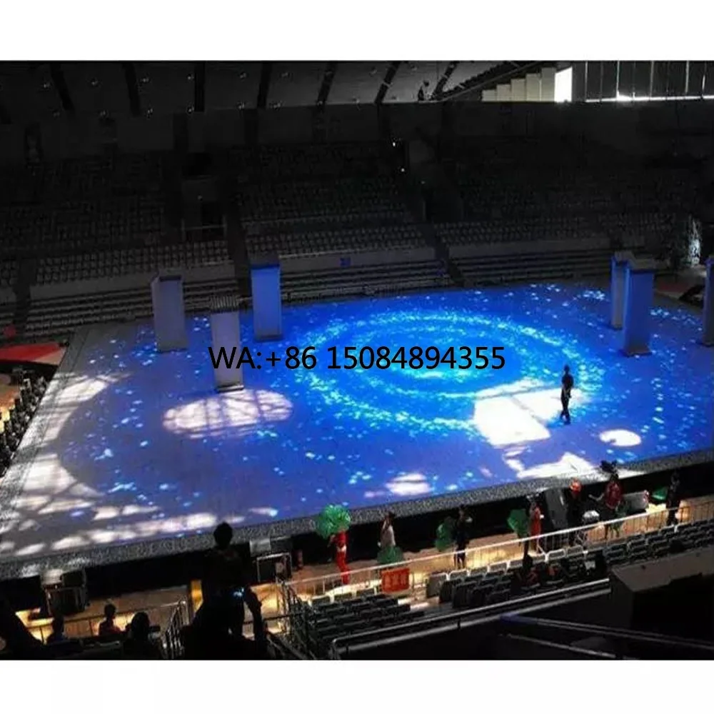 

Indoor Full-Color Interactive Standing Ground LED Video Wall P2.5 P3.91 P4.81 DJ Booth Bar Dance Floor Led Display Large Screen