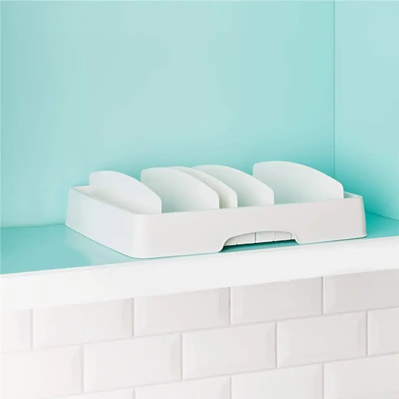 【GIFT】Adjustable Divider Food Container Lid Organizer Lids Storage Kitchen Snap Close Drawer Cover