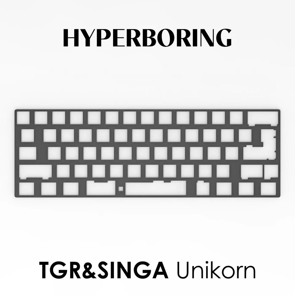 TGR Singa Unikorn キーボード カーボンファイバープレート 真鍮 PP