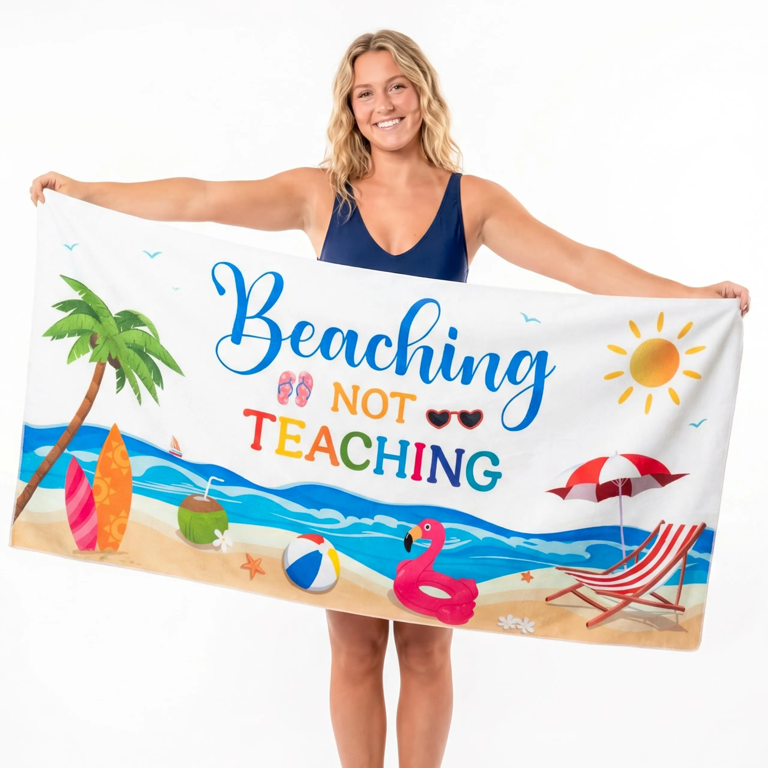 Microfiber Beach Towel Exquisite Prints Thin Quick Dry Absorbent Oversized Towel for Beach Swimming Camping Yoga Bath Sports