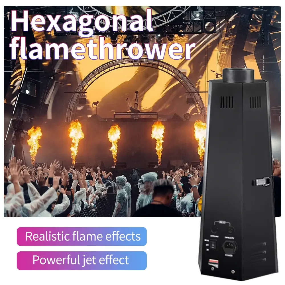 Flame Machine DMX512 True Fire Thrower Spark Machine Jet Flame Outdoor Performance Stage Effect For Wedding Fire Spray Machine