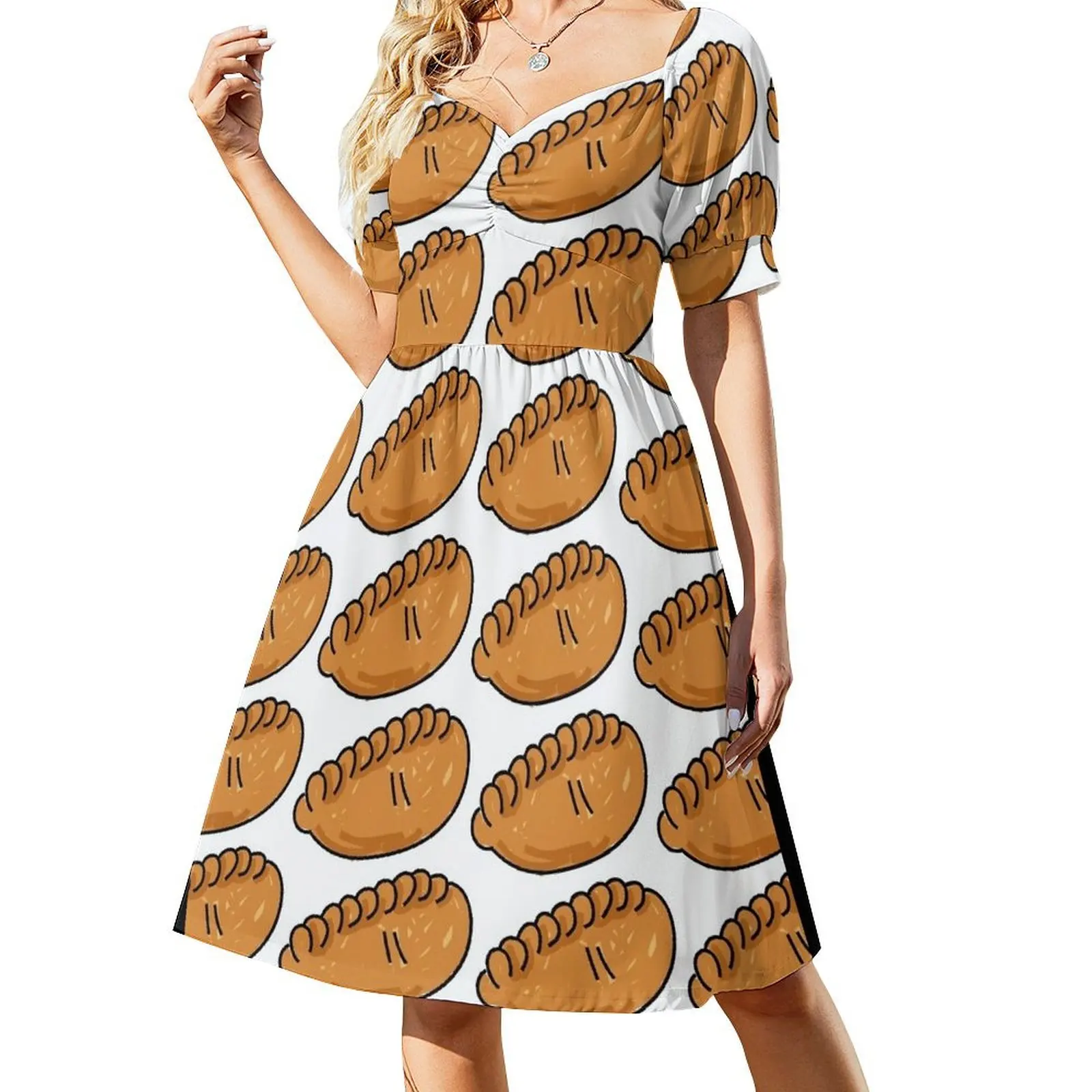 

Cornish Pasty Short-Sleeved Dress summer woman dress 2025 Women's summer dress