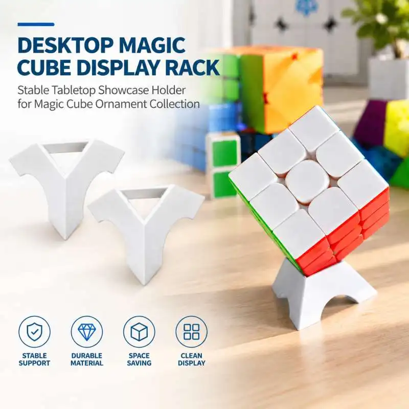 Desktop Magic Cube Display Rack Stable Tabletop Showcase Holder for Magic Cube Ornament Collection