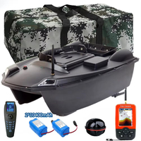 New GPS RC Fishing Bait Boat intelligent Auto Lure Boat 3KG Bait Load Highpower dual motors 2 Bait Bin 500m Smart One-Key Return