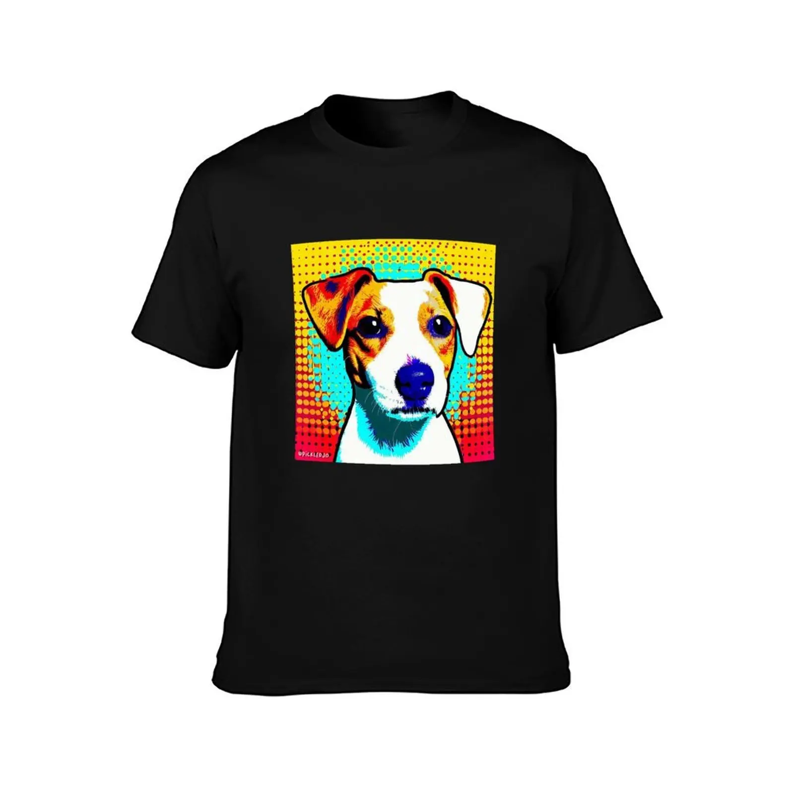 Jack Russell Pop Art T-Shirt Soft Anti-Shrink Cotton Tee T-Shirt