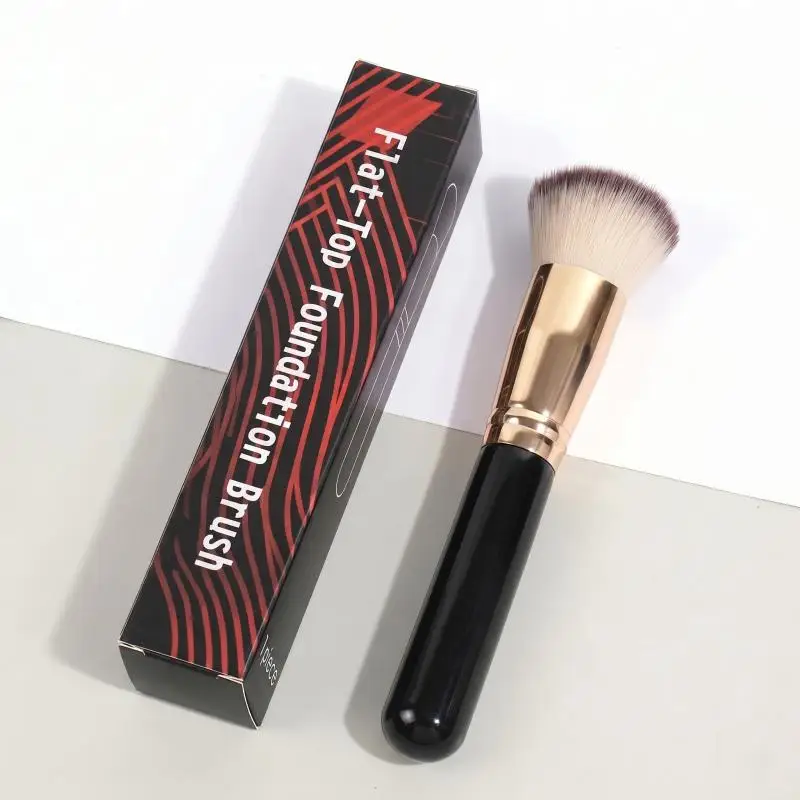 MAANGE 1PCS Flat Top Kabuki Foundation Brush For Liquid Cream Powder Flawless No Brush Marks Dense Buffing Blending Makeup Tools