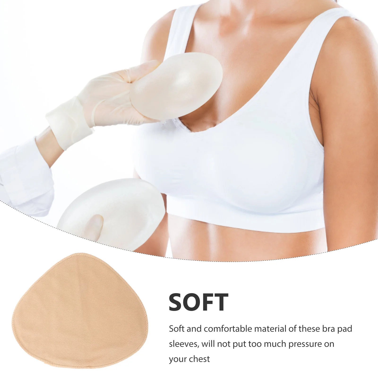 Breast Surgery Breast Prosthesis Special Bra Honeycomb Breathable Latex Cotton Breast Pad Fake Breast For Mastectomy