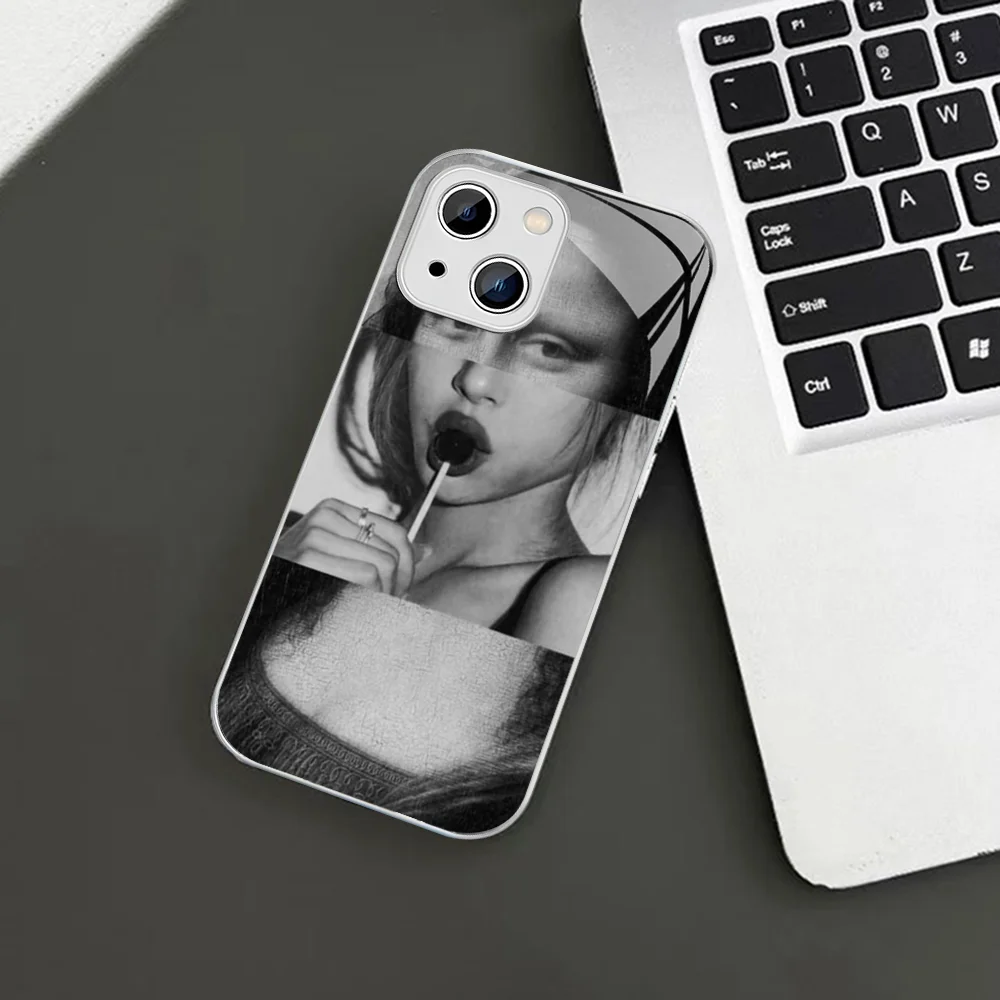 Art Aesthetic Statue Phone Case For iPhone 14 13 12 Mini 11 Pro XS Max X XR 14 Plus Tempered Glass Cover