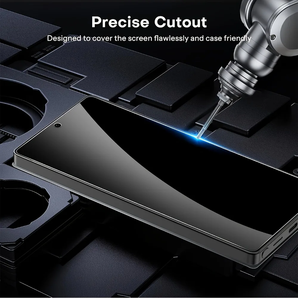 2Pcs Full Cover Privacy Tempered Glass for Samsung S26 S25 S24 Ultra S23 S22 S21 Plus S24 S25 FE Anti-Scratch Screen Protector