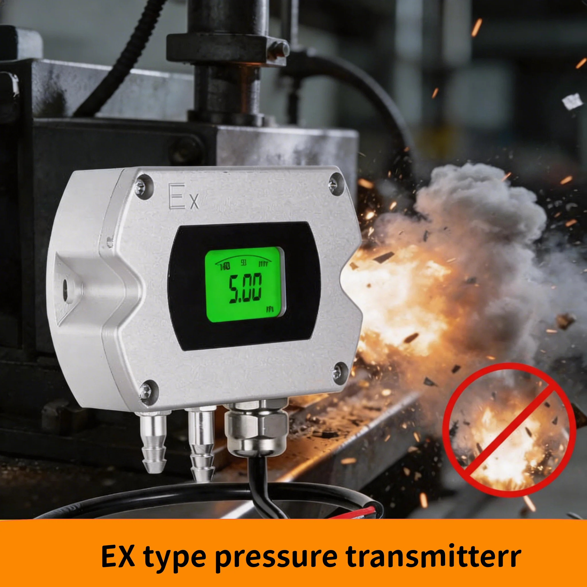 1kpa 50pa Air Wind Pressure Transmitter 100pa 200pa EX type 4-20mA Output Sensor Micro Difference Pressure Transmitter DC24V