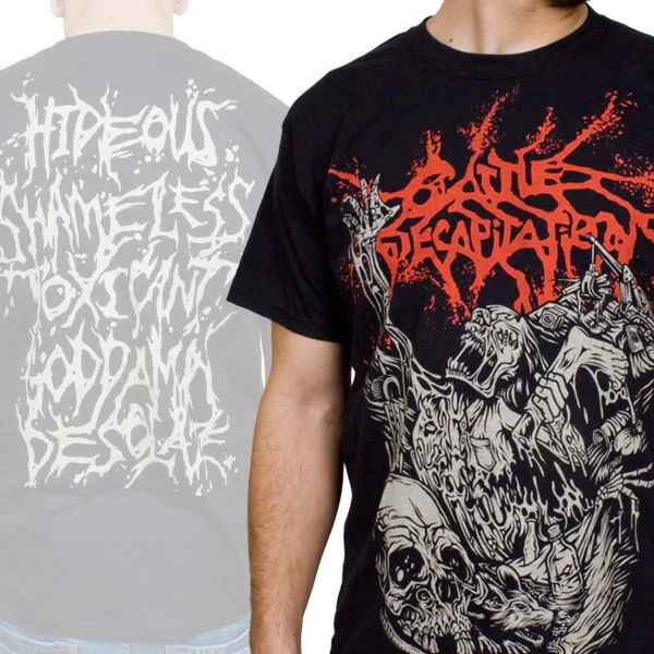 Cattle Decapitation Inspect Sign Casual T-Shirt Luxusmarke für Männer und Frauen Top 2026 – Detail 4