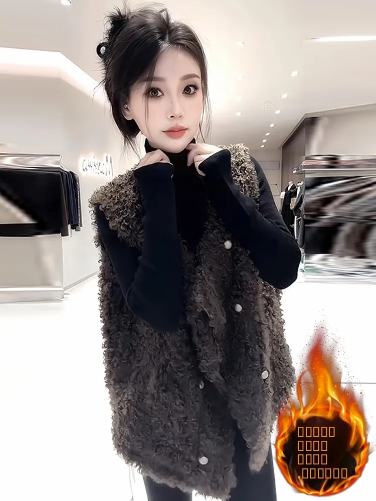 Thiened Fce – gilet Svel pour femme, vêtement d'extérieur chaud d'hiver, longueur Sli pour les déplacements, fort Index de chauffage