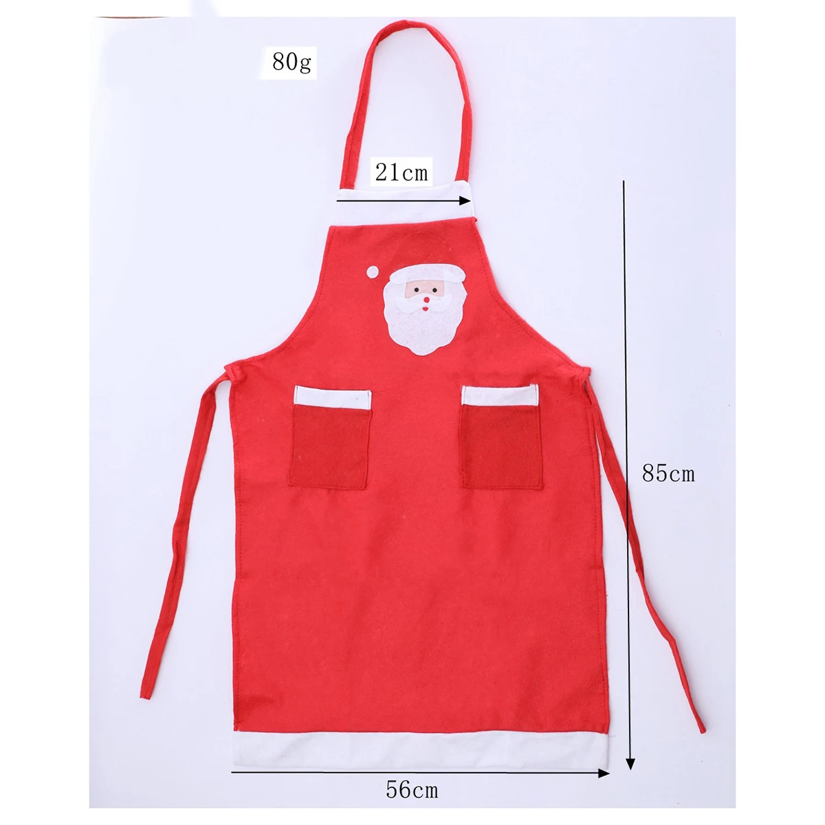 

Festive Christmas Apron Santa Design with Pockets for Baking Cooking Costume Party Photo Props Holiday Home Kitchen Decoration