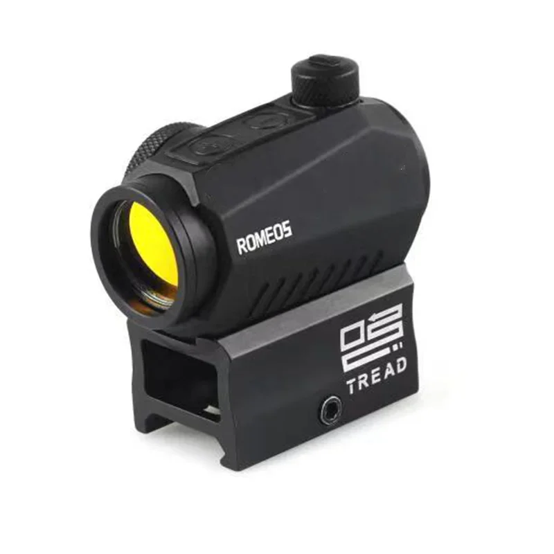 ROMEO5 1x20mm 2 MOA Red Dot Sight Reflex Riflescope Hunting Scope With Mount Riser 20mm Rail Co-Witness Holographic AR15 HK416