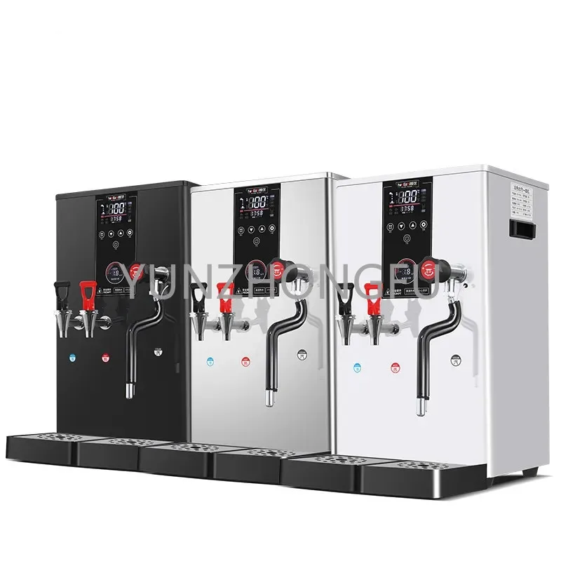 50L/H Hot Water And Cold Water Milk Foam Equipment 20L Commercial Intelligent LCD Touch Screen Water Boiling Machine With Steam