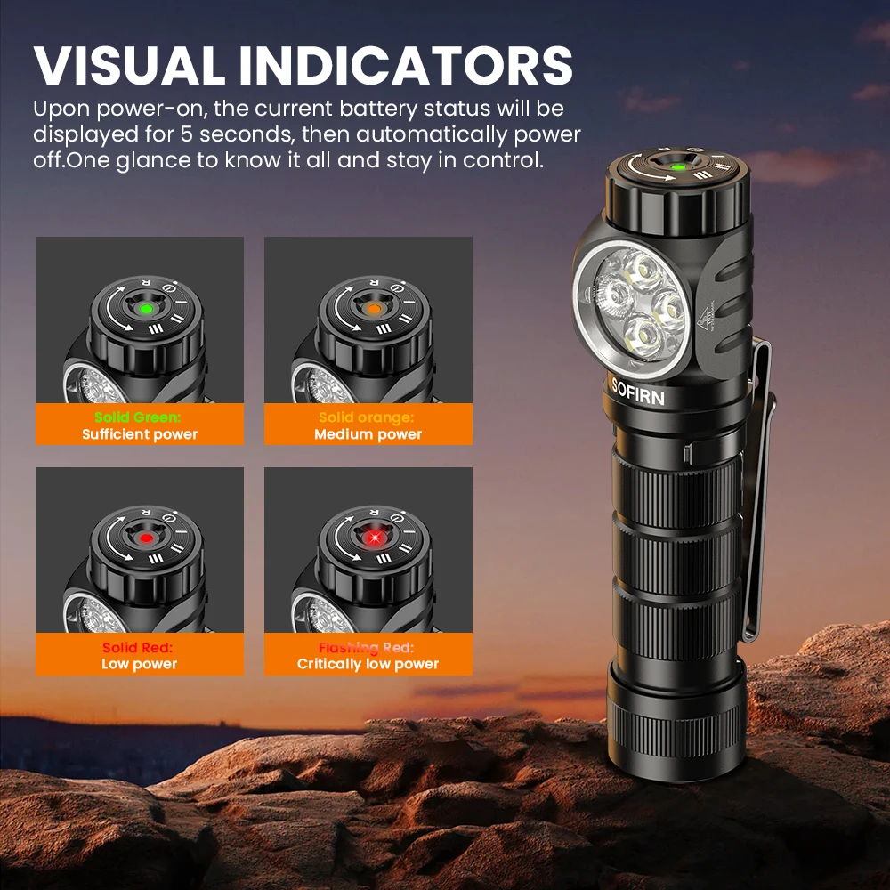 3200 lumen rechargeable flashlight Fenix PD45R ACE LED Tactical Flashlight, Battery, Holster, EdisonBright Accessory case Bundle Lumen Tactical Flashlight For a powerful tactical light source operable with one hand SOFIRN HS43 3200 Lumens Headlamp