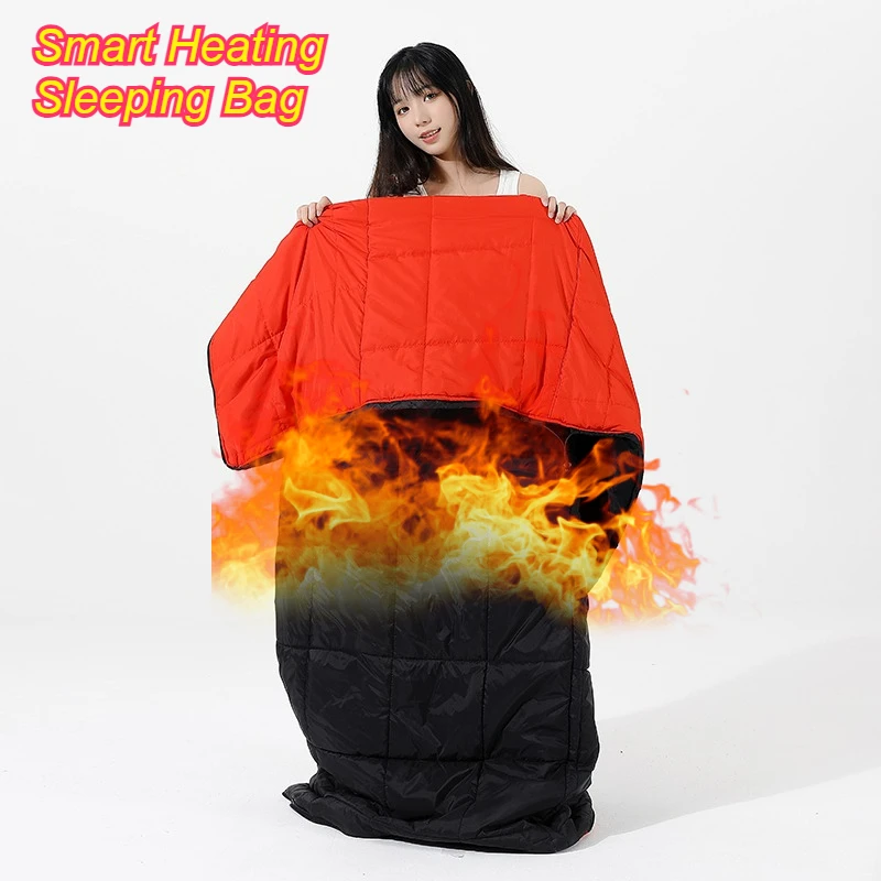 

Electric Heated Sleeping Bag Lightweight Thermal Sleeping Bag Blanket Cotton Winter Winter Sleeping Bag Backpacking Camping Snow