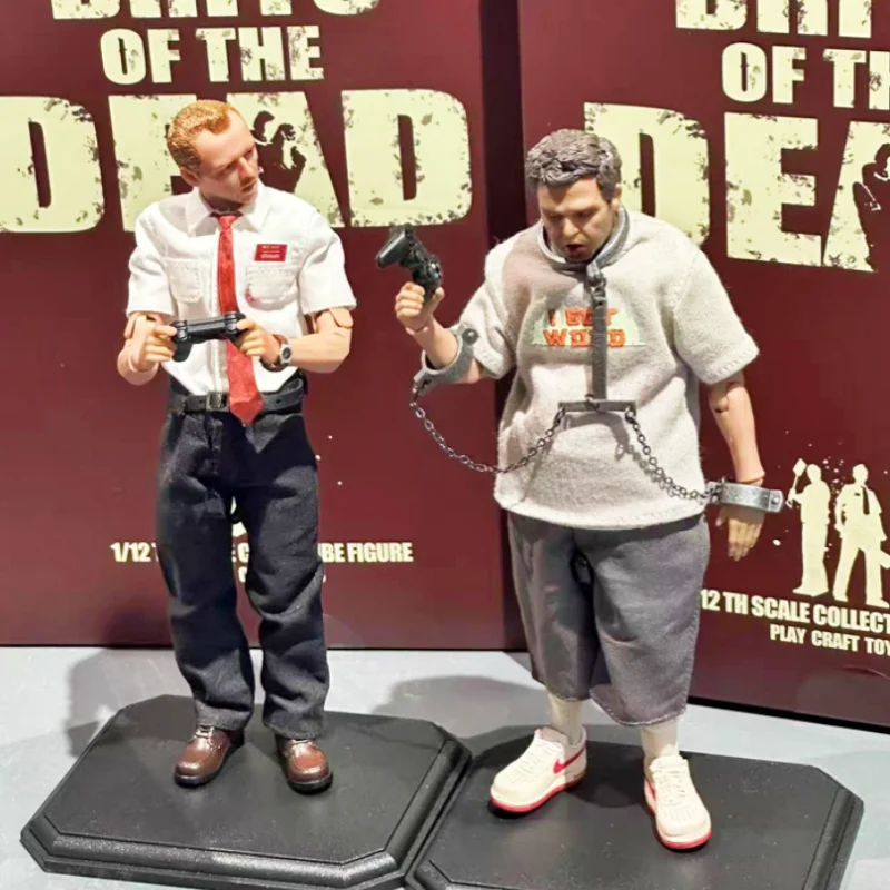 Jouets artisanaux de jeu de 6 pouces, Shaun Of The Dead Zombie, Version mince et grasse, figurine d'action, jouet articulé mobile, ornement de bureau, en Stock