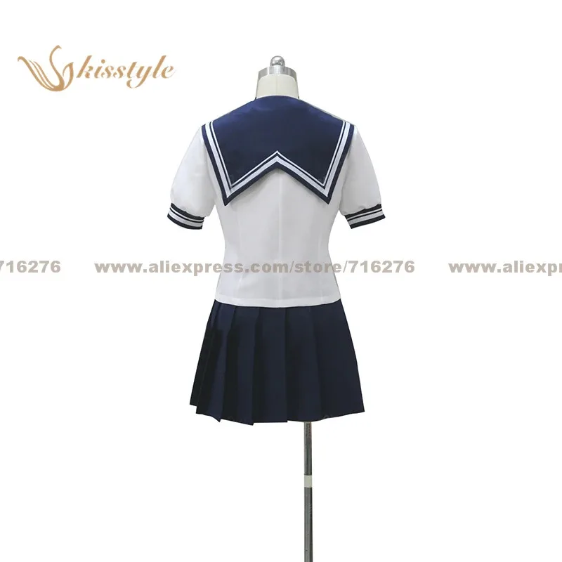 

ff34Kisstyle Fashion Photo Kano Haruka Niimi Hikari Sanehara Girl Summer School Uniform COS Cosplay Costume,Customized Accepted
