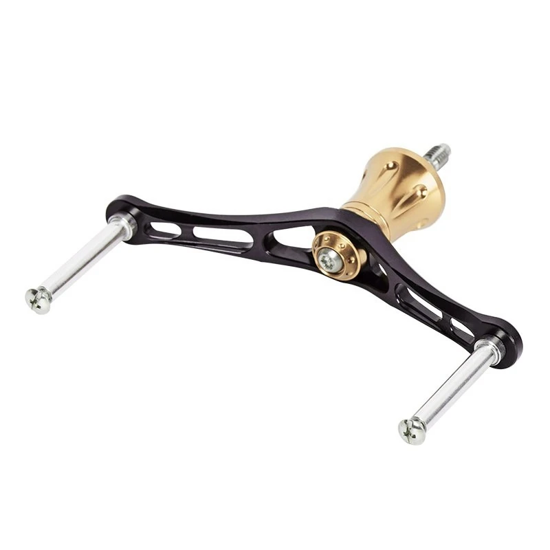 Spinning Wheel Double Rocker Arm Modified Luya Fishing Wheel Rocker Arm Handle Metal Rocker Handle