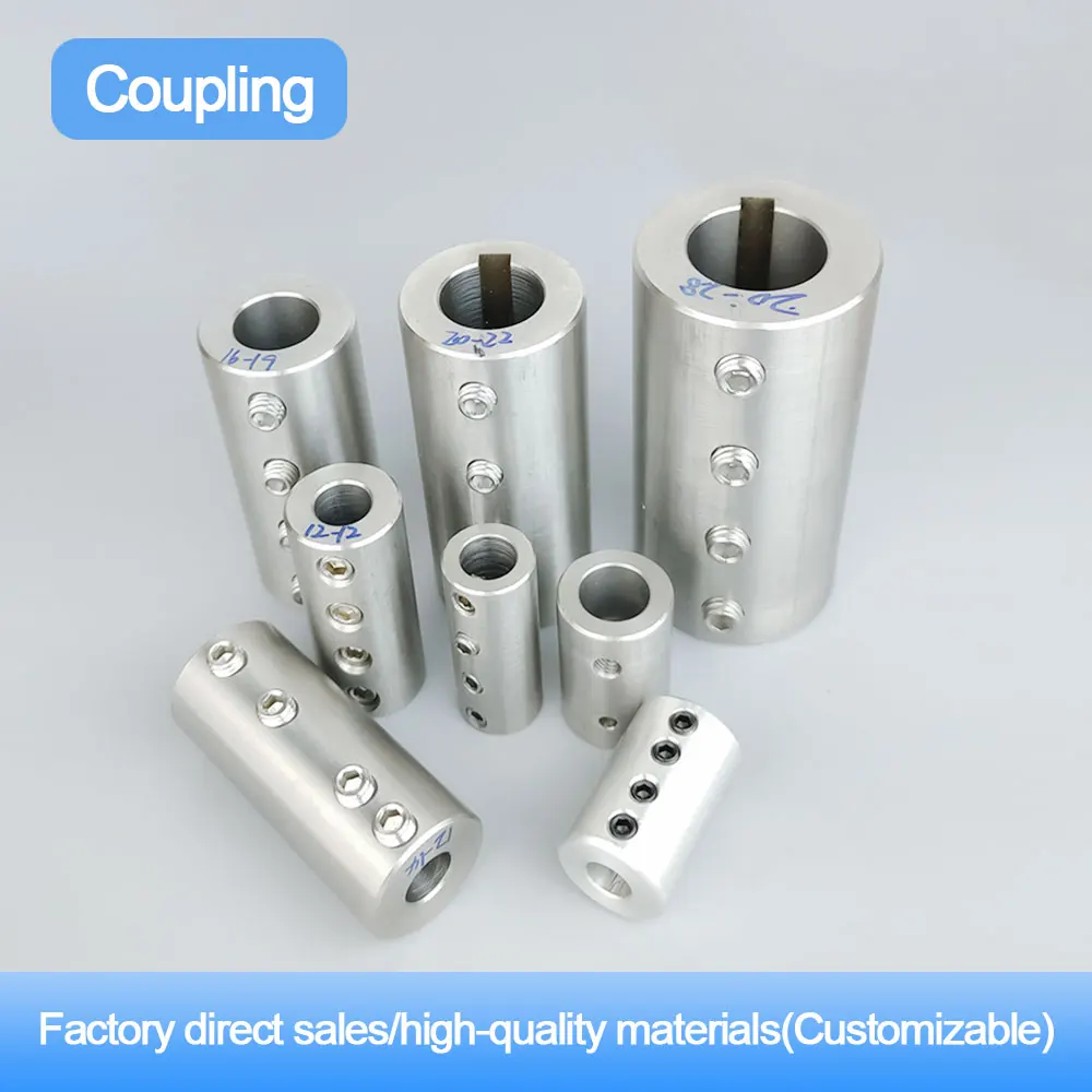 

Rigid SUS 304 Stainless Steel Coupling,Motor Coupling,Mixer Rod Connection,Shaft Sleeve Joint,Customizable Keyway