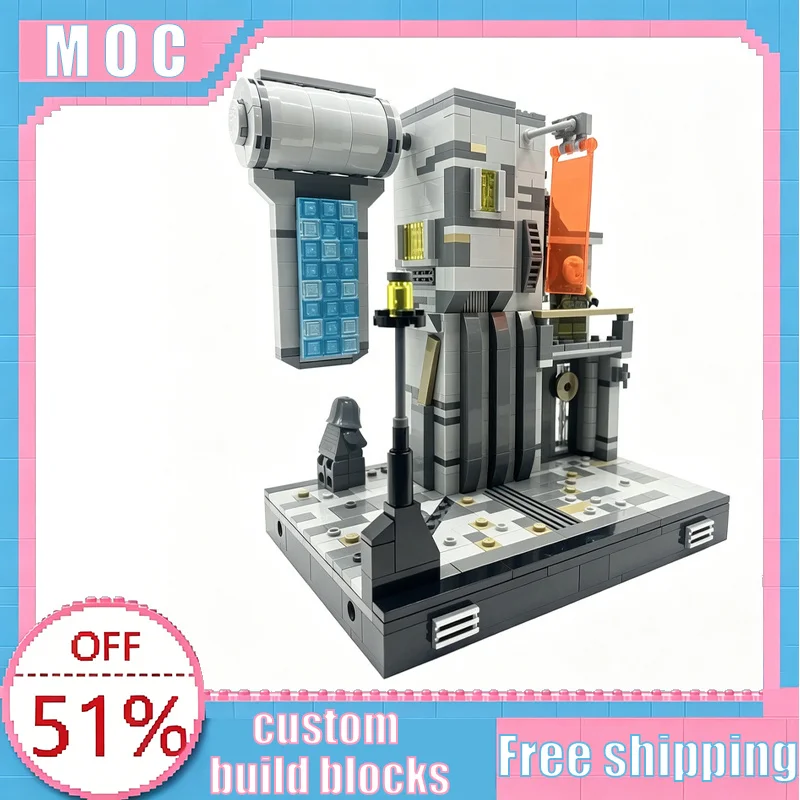 

693 Parts MOC Modular Part 1 Apartment Block Corner Diorama Scene Model Building Blocks Educational Assembly Toy Popular Gifts