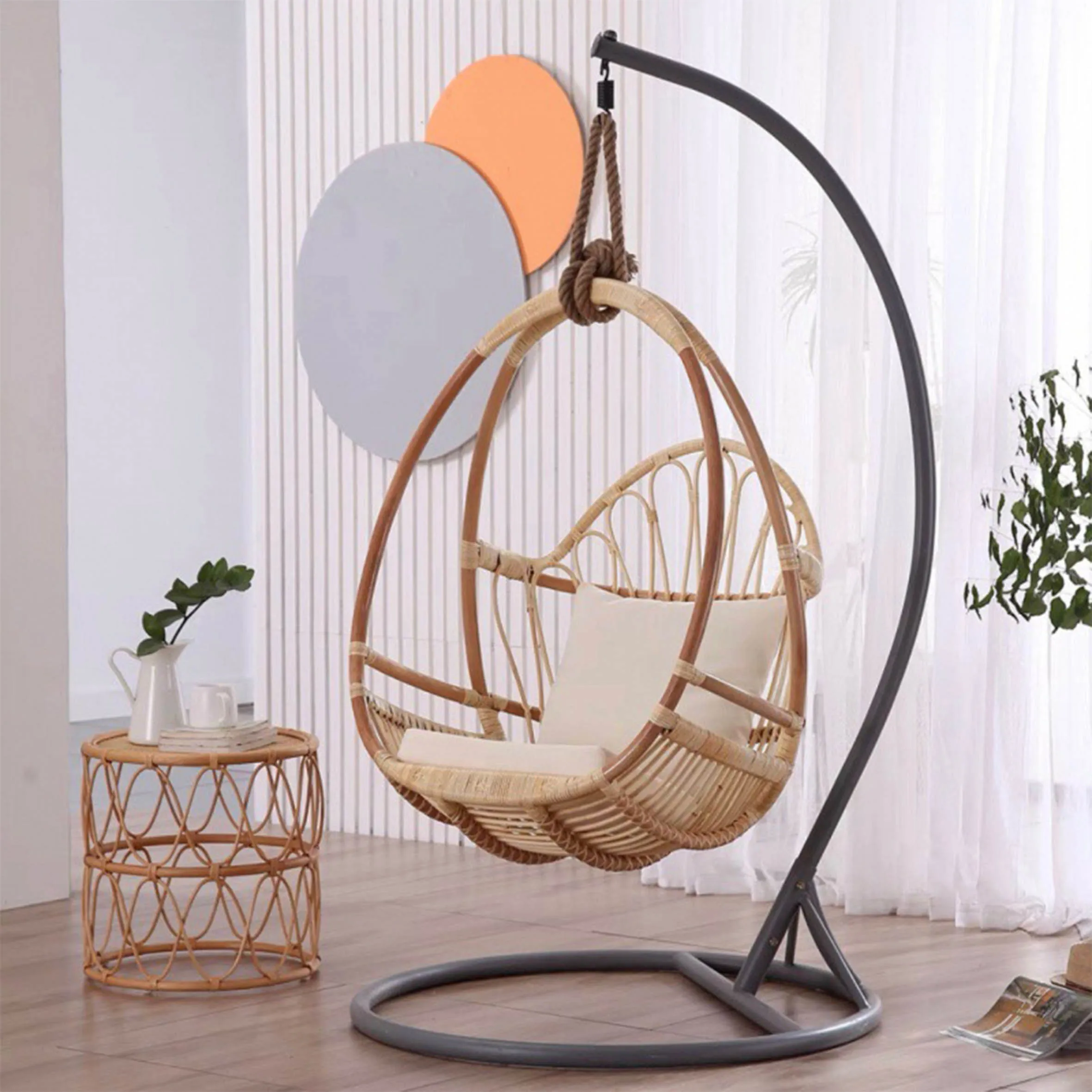 

Качели для патио, современный уличный гамак для газона, подвесной, набор сидений для поворота, балкон, патио, светодиодный стул-качалка с подставкой/