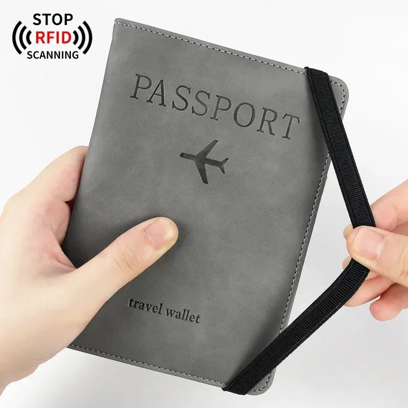 Fashion RFID Passport Cover Travel Passport Covers Women Men Travel Wallet Flight Ticket Clip Passport Holder Id Holder Unisex