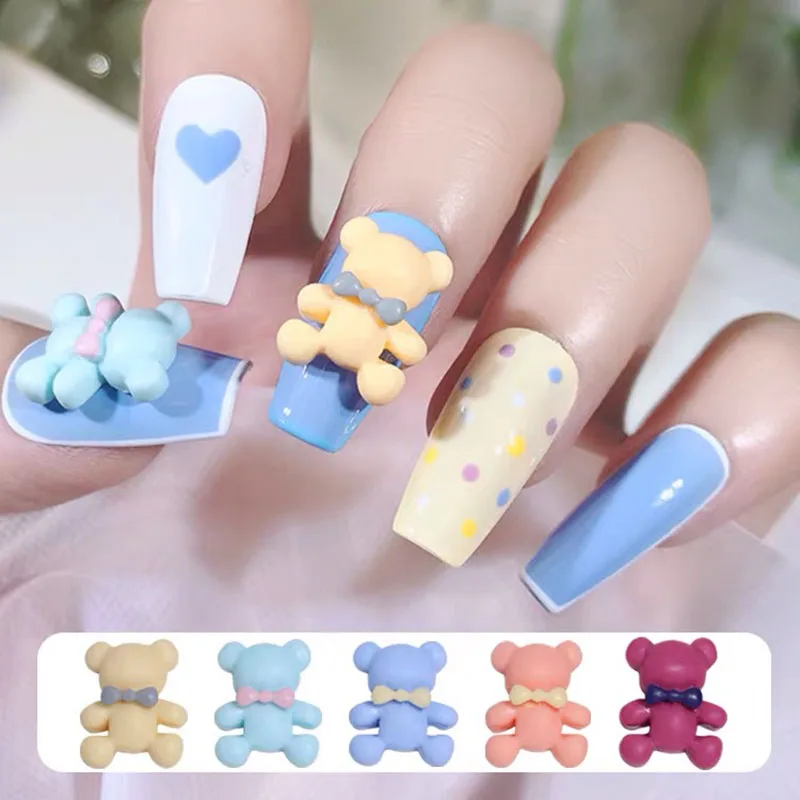 20/50 قطعة 12x15 مللي متر ربطة القوس Tie صغيرة الدب الراتنج فلاتباك لطيف مسمار الفن حجر الراين DIY بها بنفسك ثلاثية الأبعاد مانيكير بطاقة الديكور اكسسوارات #1